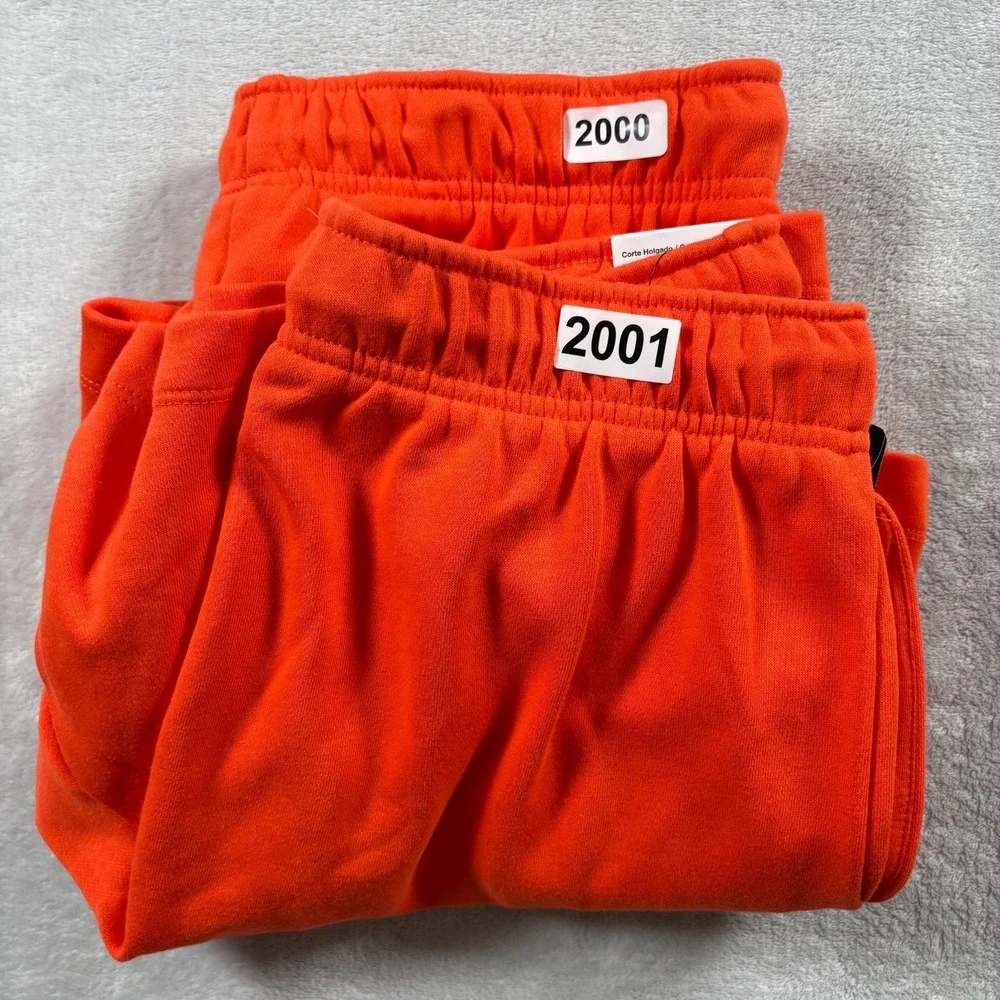 Nike WNBA Fleece Basketball Shorts Women Medium Orange Loose Fit Mid Rise Swoosh